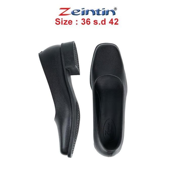 DISKON Zeintin - Sepatu Pantofel Wanita Hitam Formal Sepatu Kerja Wanita ZO DISKON