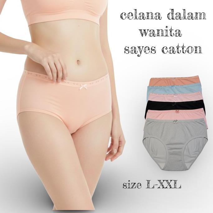 Nyaman- Obral Murah Isi 3Pcs-6Pcs Celana Dalam Wanita Dewasa Bahan  Katun - Cd Wanita Kekinian Dewas