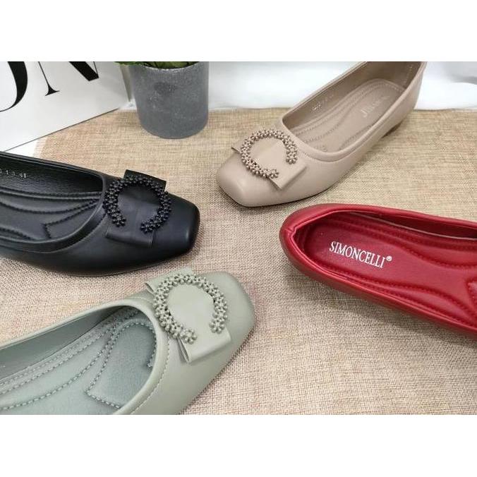 LIMITED EDITION  Simoncelli Sepatu Wanita Big Size 41-44 & Small 36-40 Flatshoes kerja Sepatu Jumbo 