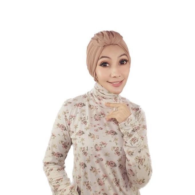 DI36 >> Turban Dewasa ' Sosialita ' - Turban Sosialita Hijab Instan Nonnetedy
