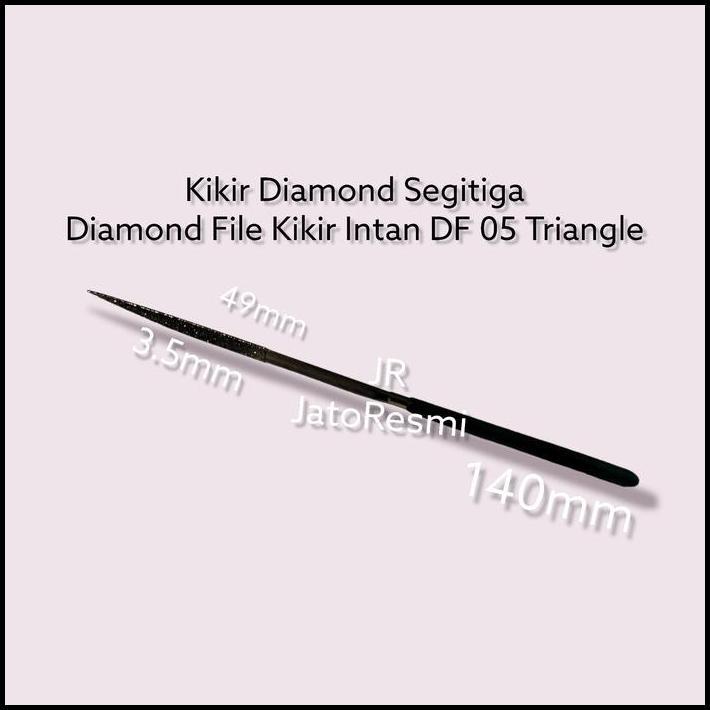 TERLARIS KIKIR DIAMOND SEGITIGA DIAMOND FILE KIKIR INTAN DF 05 TRIANGLE 