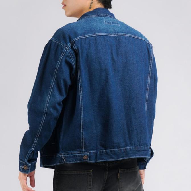 TERBARU Guteninc Jacket Denim Jeans Trucker Boxy Bullitt Blue Washed
