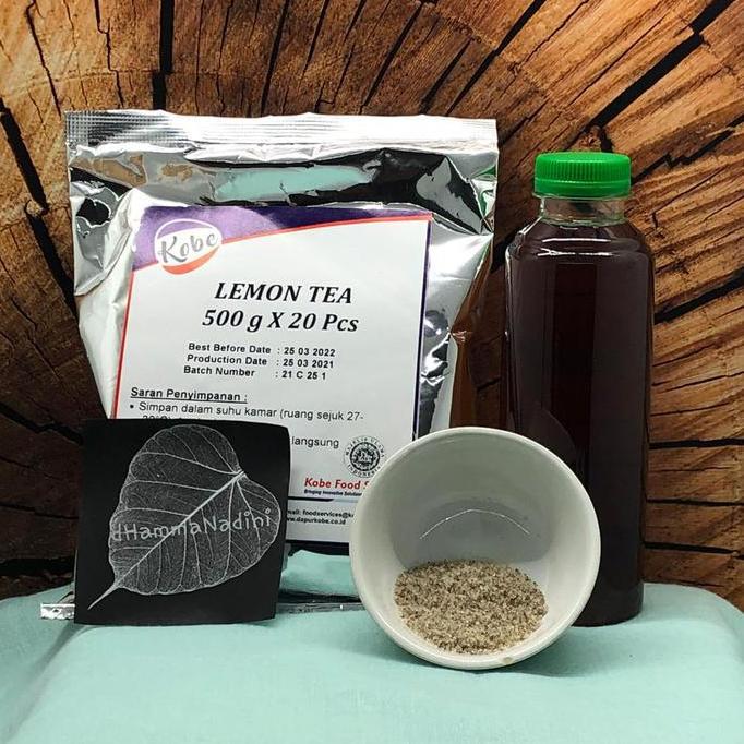 Woiiini- Kobe Lemon Tea Kobe 1/2Kg Serbuk Lemon Tea Powder 500Gr Bubuk The Manis Asam