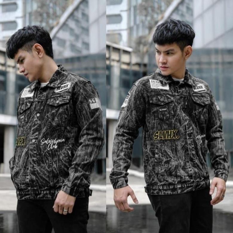 HOT JAKET JEANS PRIA - JAKET DENIM - JAKET PRIA - JAKET BORDIR Jaket Bordir Jaket Jeans Pria Bordir 