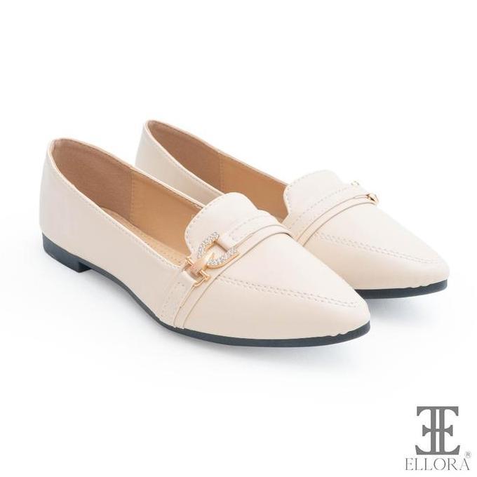 BELI ELLORA EM-2388 Sepatu Flatshoes Wanita Sepatu Kerja Import BELI