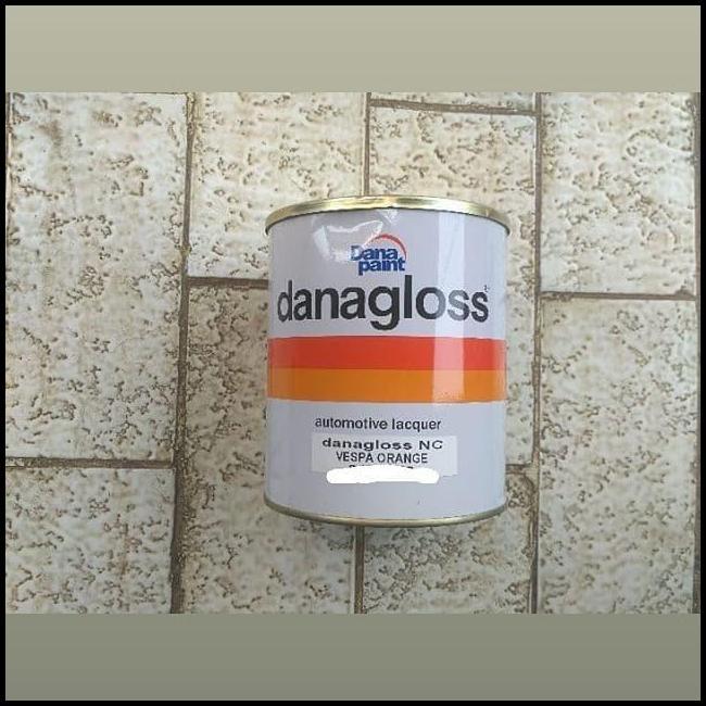 TERLARIS CAT VESPA DANAGLOSS WARNA VESPA ORANGE ORIGINAL BARU SEGEL 