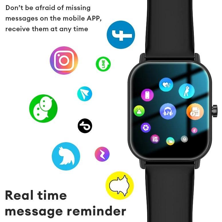 DISKON Huafit Aolon GTS Smartwatch Asli Layar 41mm Running Pace Wallpaper Kustom Bluetooth Call Kalk