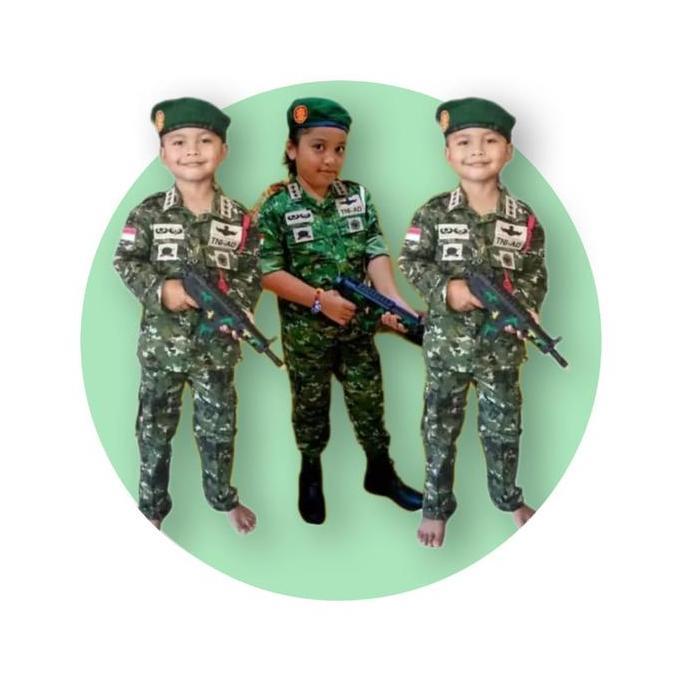 Kostum Anak Doreng Kostrad Baju Profesi AD Kostrad Anak Fashion Seragam TNI AD Baju Tentara Anak Lak