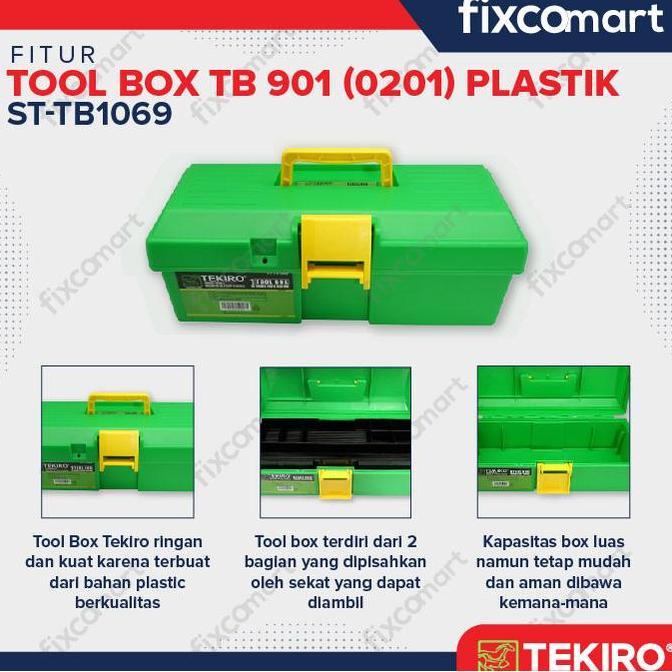 Murah Tekiro Tool Box 0201 Plastik / Tool Box Plastik