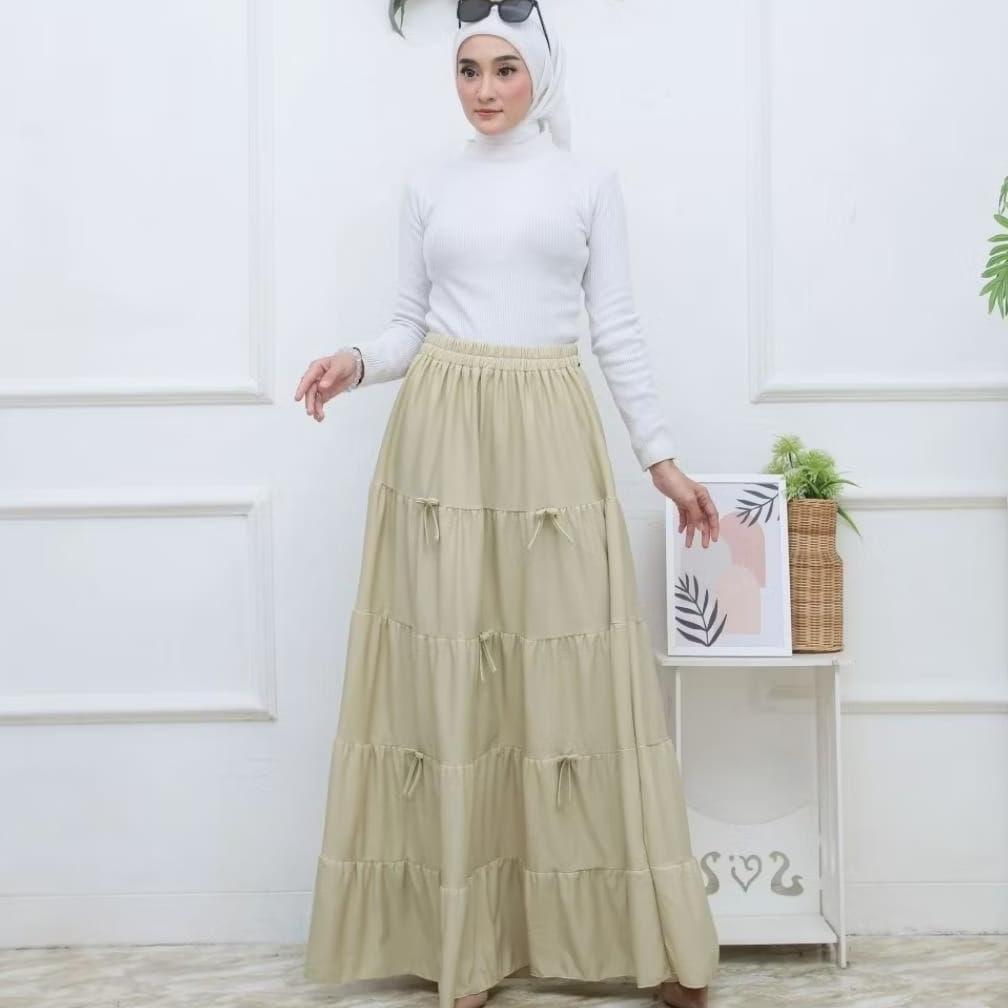Discount WAVY PLEATED SKIRT / Rok Pita Wavy Rok 5 Susun tingkat Aksean Pita | Rok Susun Pita Premium