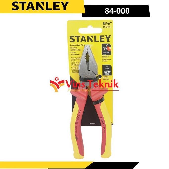 Grosir Stanley 84-000 Tang Kombinasi Tang Listrik Vde Combination Pliers 6.5" 84-000