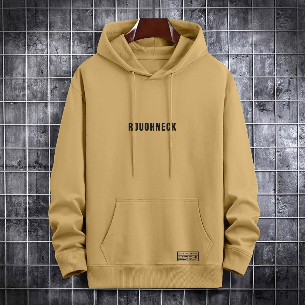 CUCI GUDANG HOODIE ROUGHNECK TEBAL BAHAN FLEECE SOLID 260GSM PREMIUM DTF DISTRO QUALITY UNISEX M L X