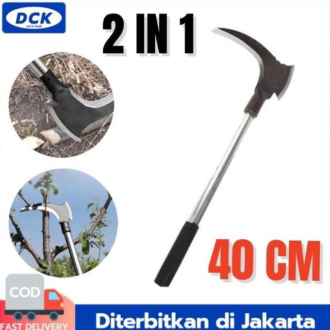h.samiliran - sabit pipa baja digunakan untuk memotong rumput dan dahan pohon, cocok untuk memotong 