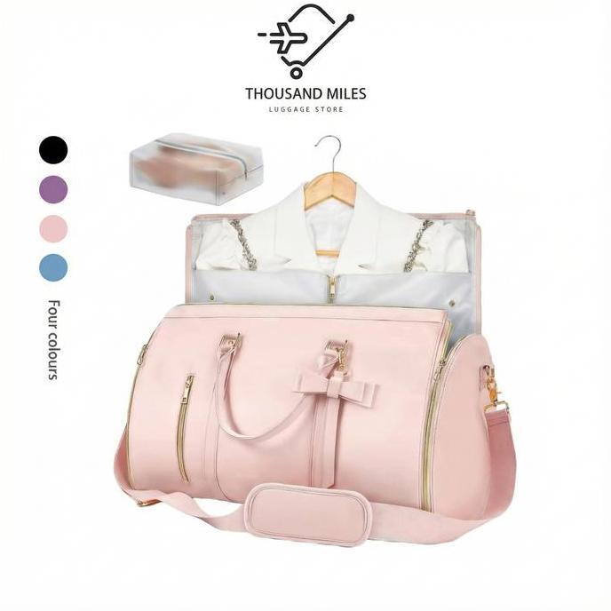 Thousand Miles Tas penyimpanantas baju kulit Lipat Kapasitas Besar tahan air tas lipat travel travel