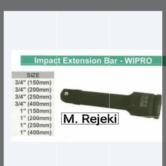 Impact Extension Bar Size 1 Inch 150Mm-Wipro Impact Extension Terbaru