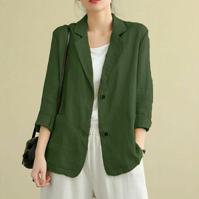 TERBARU Blazer Jumbo Wanita Linen Ld 100cm sampai 140cm | Dumma Blazer | Blazer Korea | Blazer Wanit