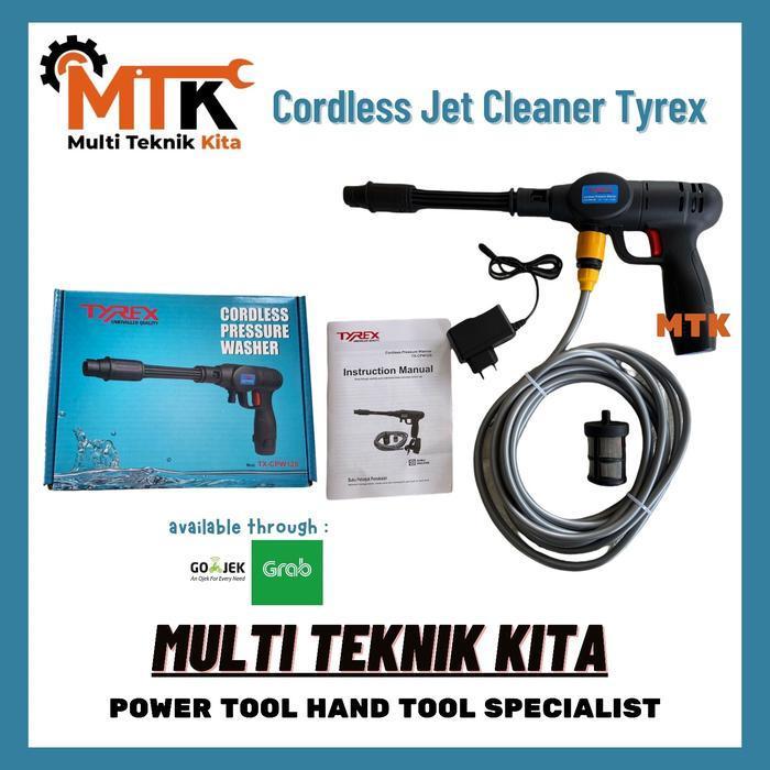 Cordless Jet Cleaner Mesin Cuci Steam Motor Mobil Baterai Tyrex