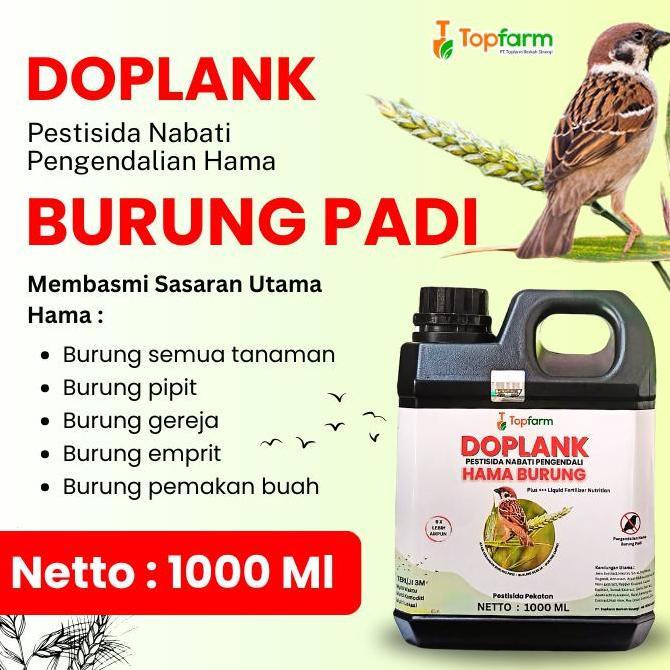 PERMAISANJA76 - DOPLANK - PESTISIDA NABATI PENGENDALI BURUNG PADI SAWAH / OBAT BURUNG PADI SAWAH / O