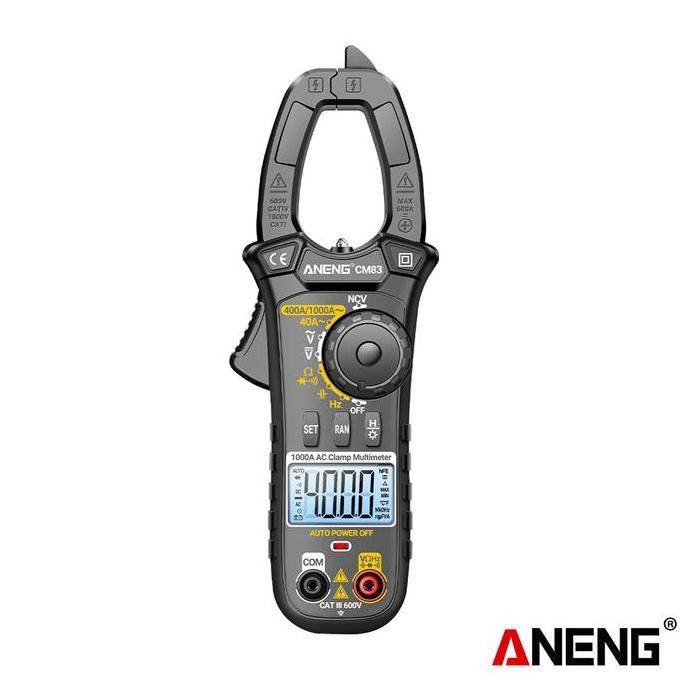 Aneng CM83 Multitester Digital Clamp Meter AC Current Capacitance NCV Tester Tool