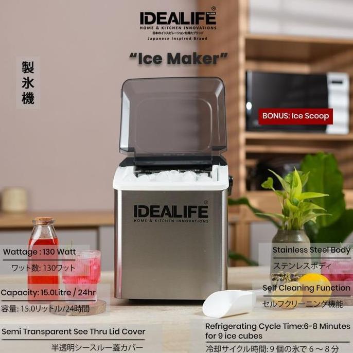 IDEALIFE IL-121 Ice Maker - Pembuat Es Batu
