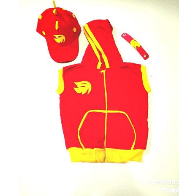 Woii- Boboiboy Api Topi Dan Rompi Boboboy