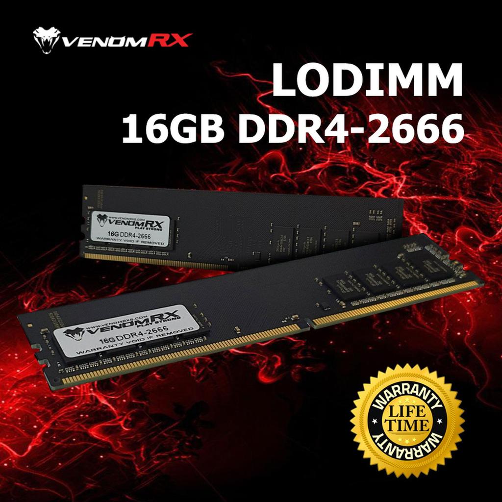 VenomRX Desktop RAM Lodimm DDR4 16GB PC2666 venom rx