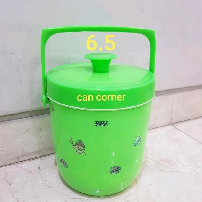 Eggx- Rice Ice Bucket 6.5 Termos Nasi Termos Es Batu 6.5 Termos Nasi Mini Termos Este Hijau Vacuum T