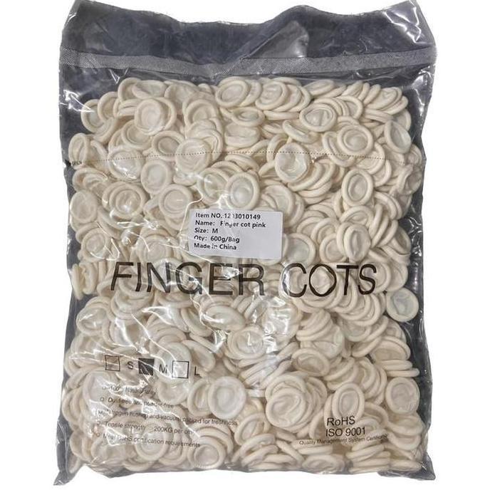 Finger cot / finger coat putih size M