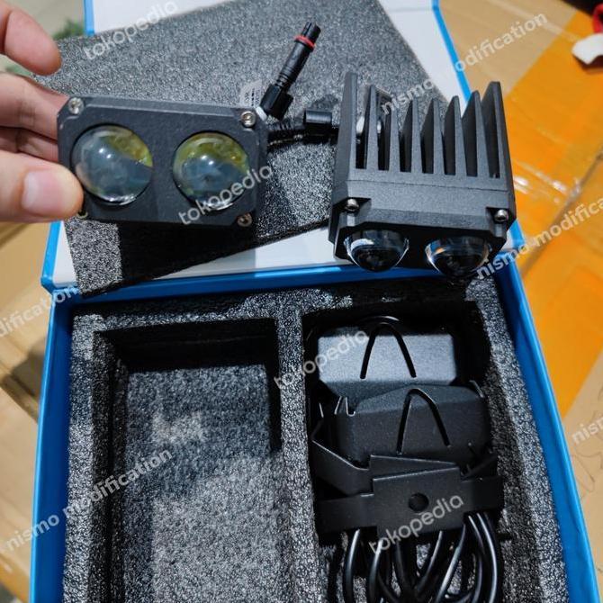 Promo biled projektor foglamp mobil motor mini proyektor foglamp laser led Diskon