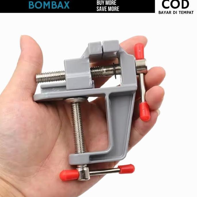 cifareger_store - ragum catok mini klem catok meja mini table vise alat bantu jepit kayu besi  serba