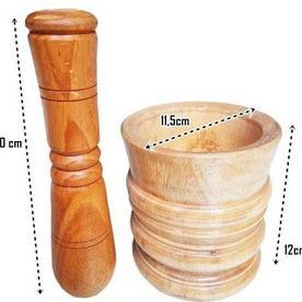 Lumpang Kayu Kecil Penumbuk Obat Kayu Lumpang Penumbuk Bumbu - Deplok Obat Gradeori