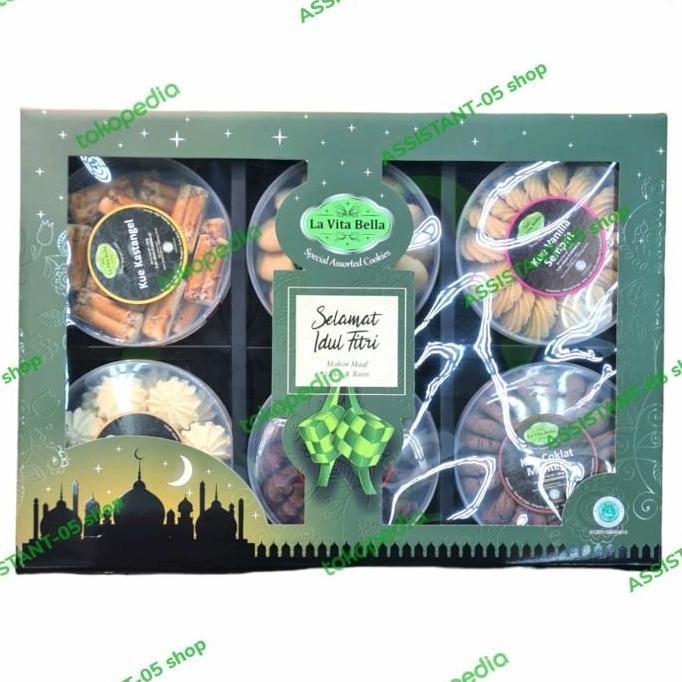 Kue Kering Kue Lebaran Gift Box Kue La Vita Bella Isi 6 Kotak Promo Lebaran