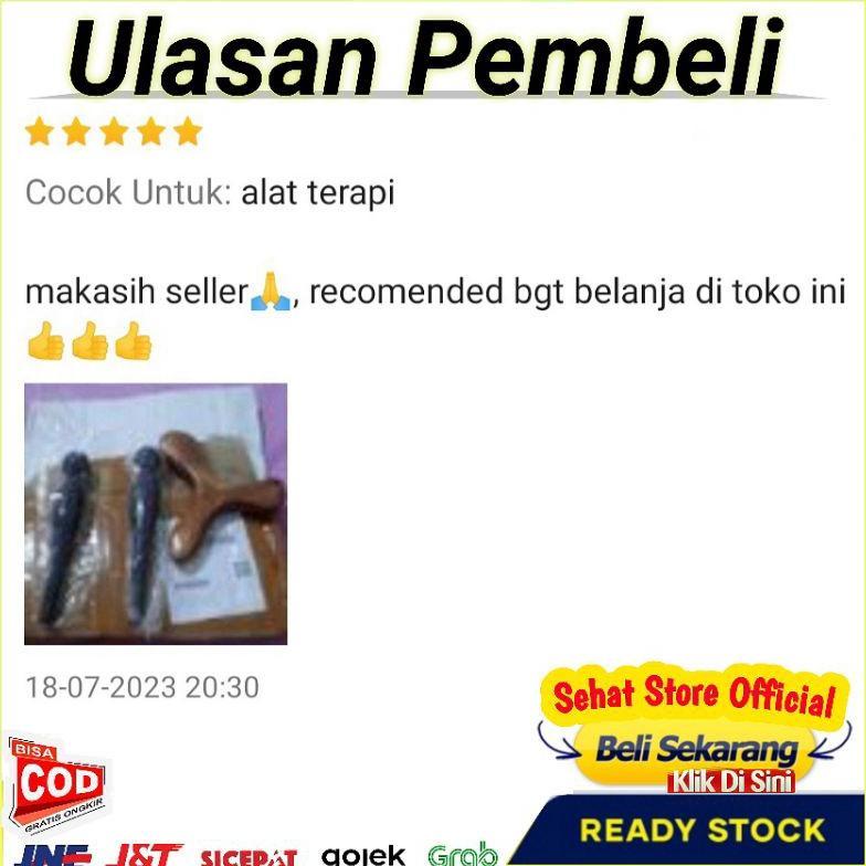 Tongkat Gua Sha Alat Pijat Bahan Kayu Untuk Terapi Punggung Betis Kaki Lemak Perut Leher Badan Refle