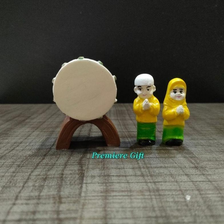 Promo Hiasan Lebaran Bedug Miniatur Karakter Muslim
