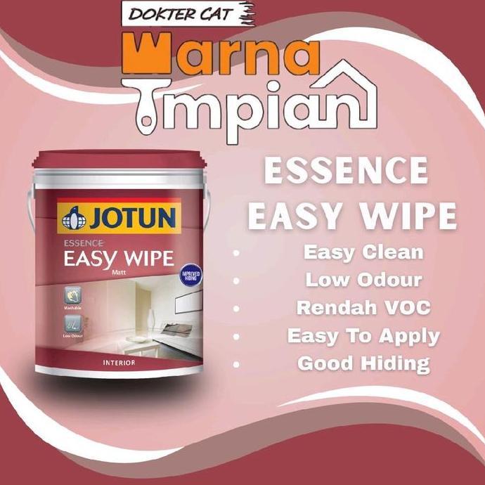 NEW JOTUN CAT DINDING INTERIOR/DALAM MATT ESSENCE EASY WIPE (CUSTOM WARNA) @3,5L