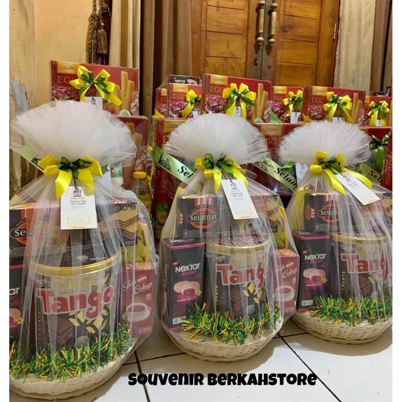 FREE ONGKIR PAKET HAMPERS LEBARAN TILE/PAKET HAMPERS KUE KALENG/PARCEL LEBARAN MURAH
