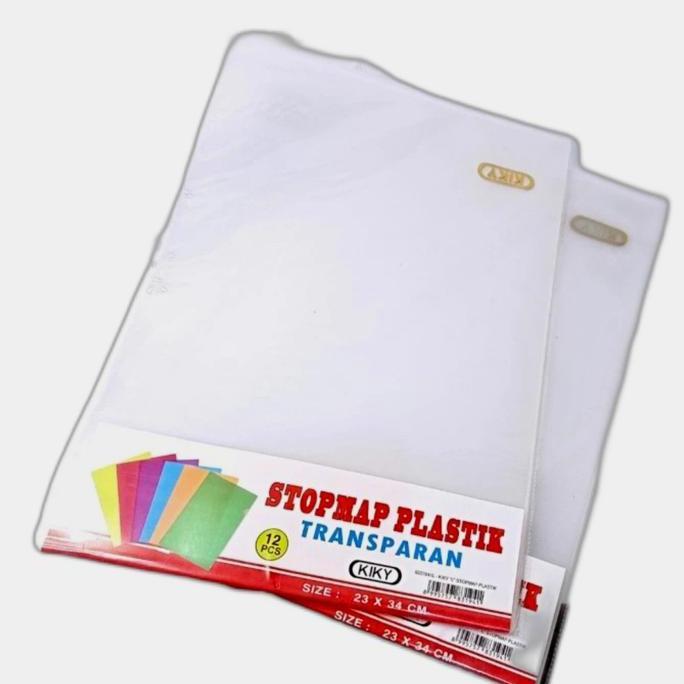 Clear Sleeves / Map Bening L / Stopmap Plastik Kiky Folio (Per Pack) Diskon