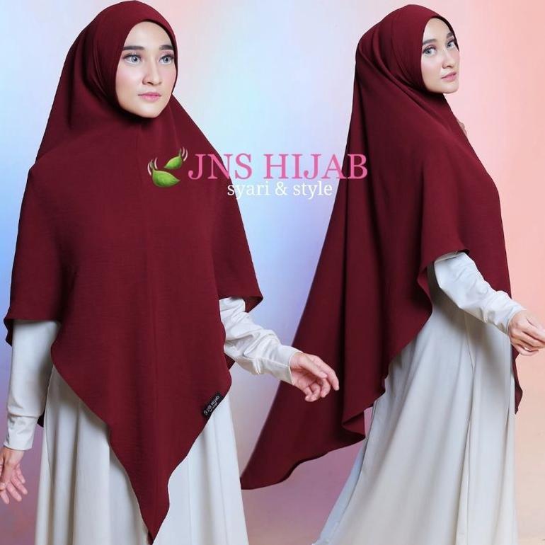 NEW KHIMAR SHOPIA CRINKLE /HIJAB SYARI 1 LAPIS/ JILAB LV/KHIMAR PREMIUM/HIJAB CRINKLE AIRFLOW  JNS H