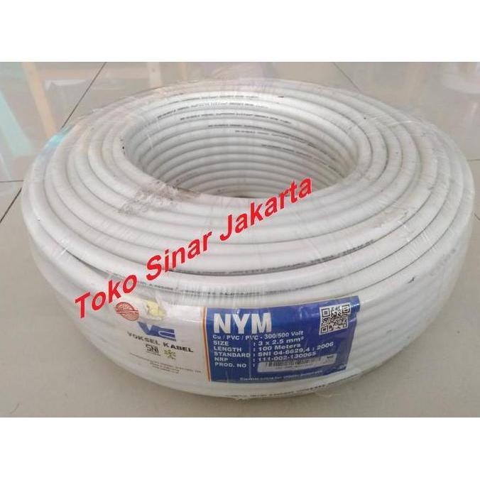 Murah Kabel Listrik Nym 3X2.5 Kabel Nym 3X2,5 Voksel Perroll 100M