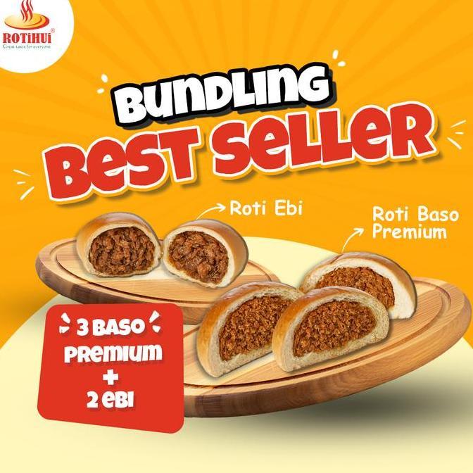 BUNDLING BEST SELLER 3 BASO AYAM PREMIUM 2 ROTI EBI PONTIANAK ROTIHUI