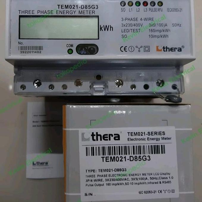 Murah Thera Tem021-D85G3 Kwh Meter Lcd