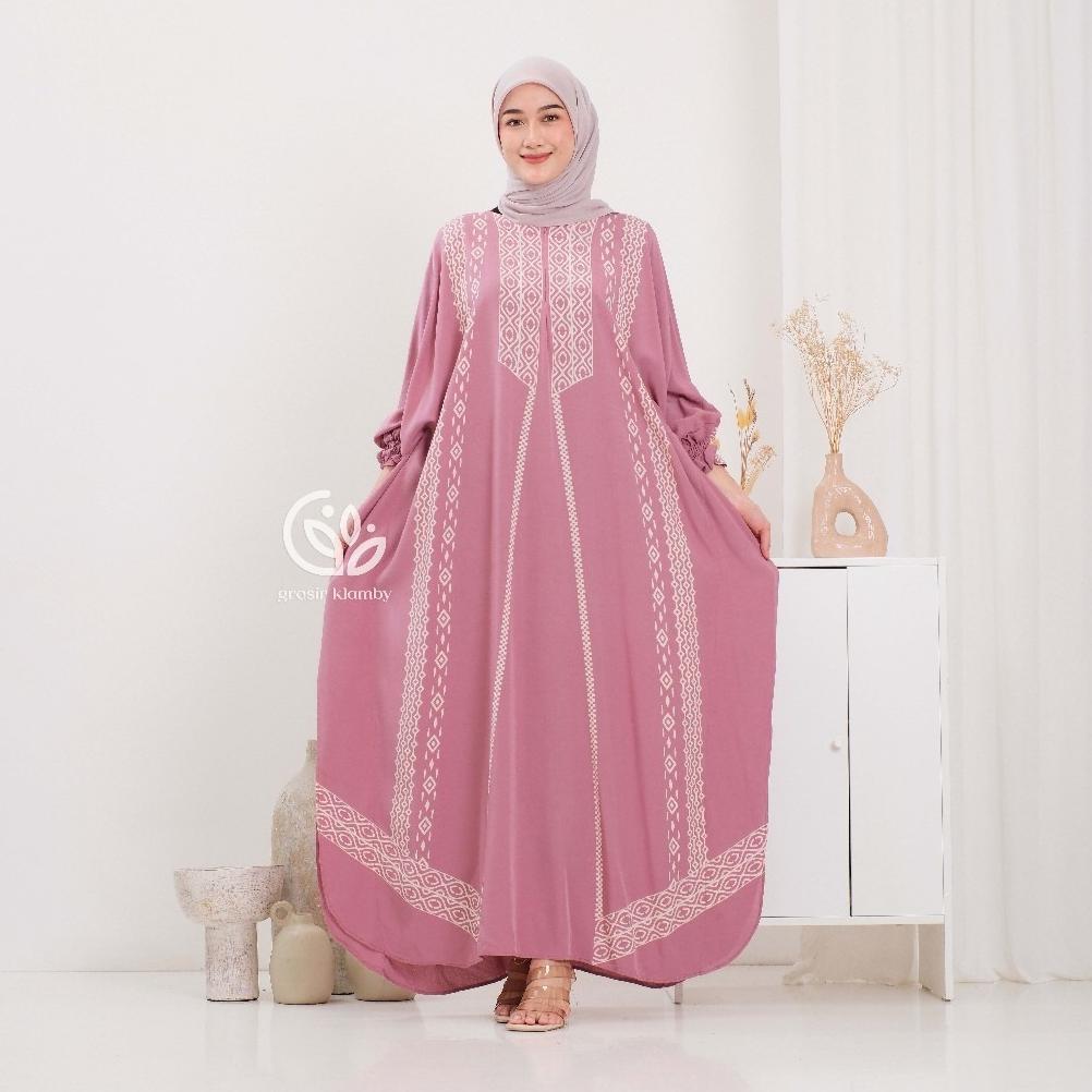 Sale Kaftan Hajar Super Jumbo Rayon Busui Kaftan Batik Lengan Panjang Kaftan Wanita Jumbo Daster Kaf