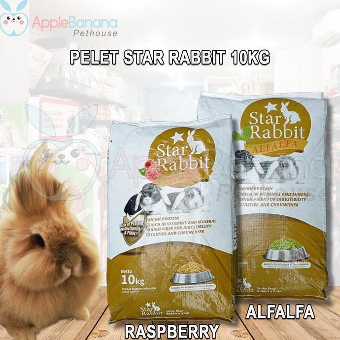 mavelasikan_ - ojol -pelet kelinci star rabbit 1 kg - makanan pakan kelinci karungan