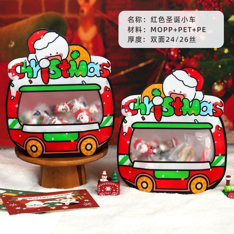 Ik69 Tas Plastik Souvenir Hadiah Natal Anak Goodiebag Natal Tempat Snack Anak Souvenir Natal Lucu Ik