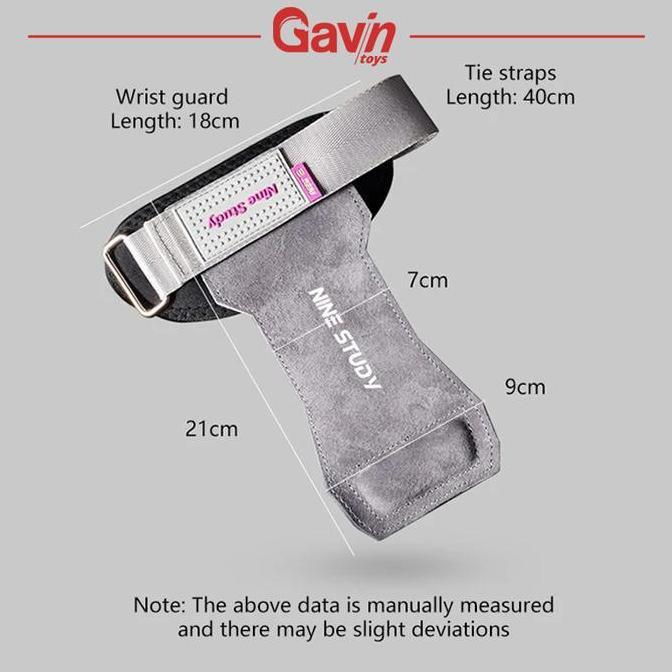 Gym Strap Kulit - Gym Leather Hand Strap Anti Slip - Hand Protector Fitness - Nine Study