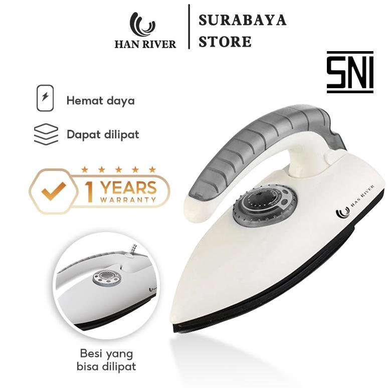HAN RIVER Setrika Mini HRYD01 Setrika Lipat Iron Traveling -Putih