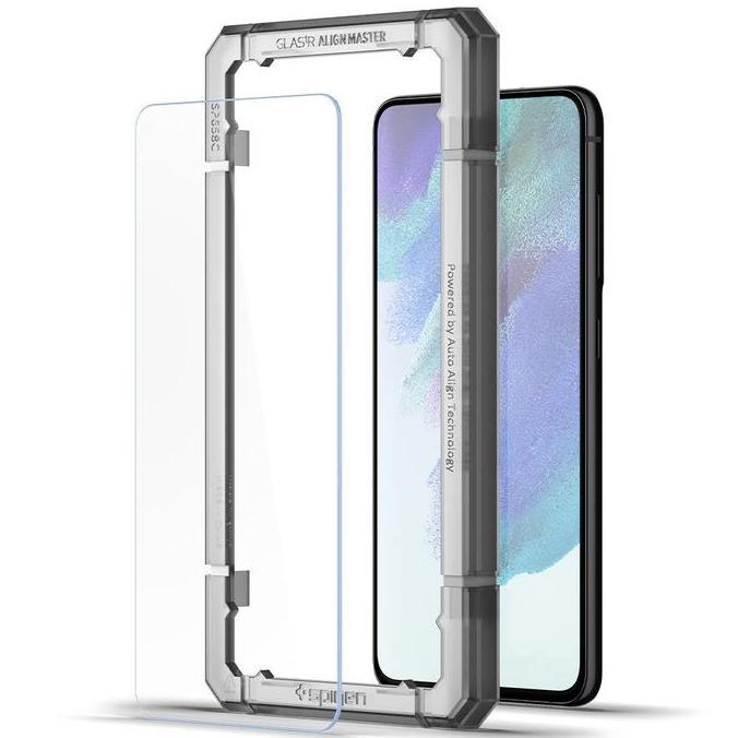 Tempered Glass for Samsung Galaxy S21 FE Spigen AlignMaster Full Cover