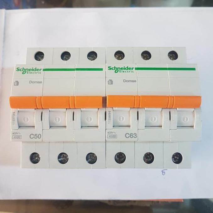Sale Mcb Domae Schneider 3 Phase 50 A / 63 A
