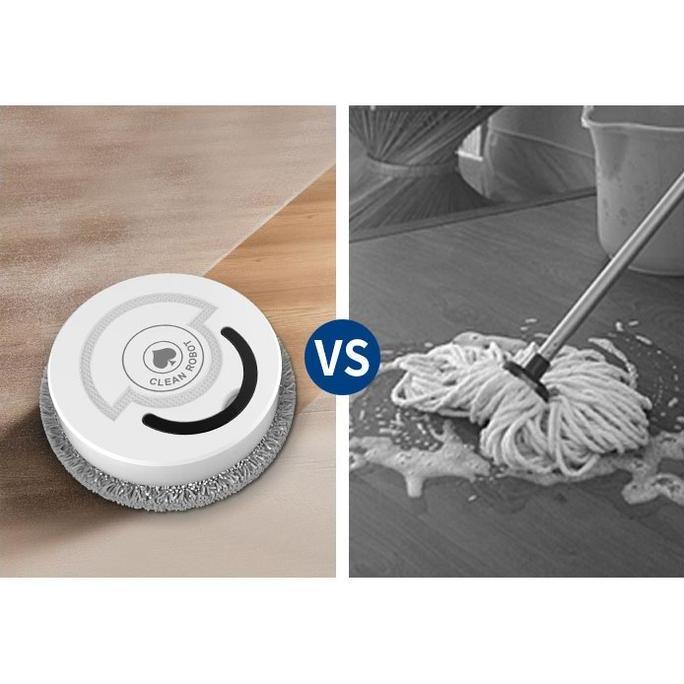 Robot Pembersih Lantai Pel Sapu Microfiber Otomatis Elektrik Cleaning BIN