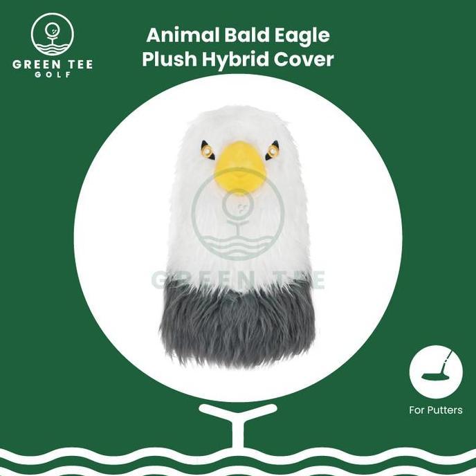 Golf Bald Eagle HYBRID Plush Cover - Golf Head Cover Bald Eagle Sarung Pelindung Stik Golf untuk Hyb